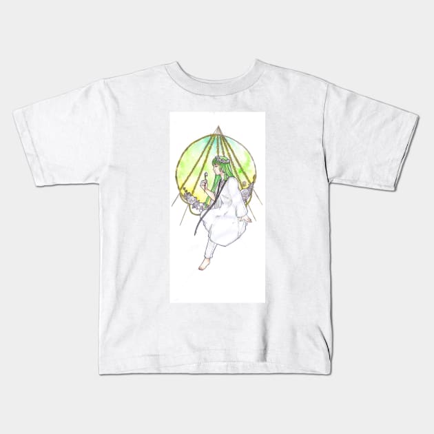 Enkidu, Chains of Heaven Kids T-Shirt by Nenril